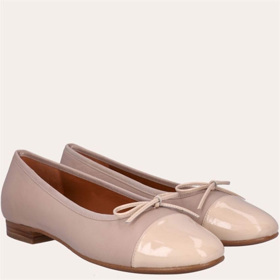 Billi Bi A6021 Ballerina Sko, Beige Nappa